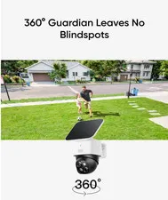 Eufy SoloCam S340 Solar 3K Dual Camera 360° Pan Tilt 8x Zoom No Fee Brand New