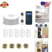 DIY WiFi Door Alarm System 8pc Kit Smart Home Security Alexa Voice Control