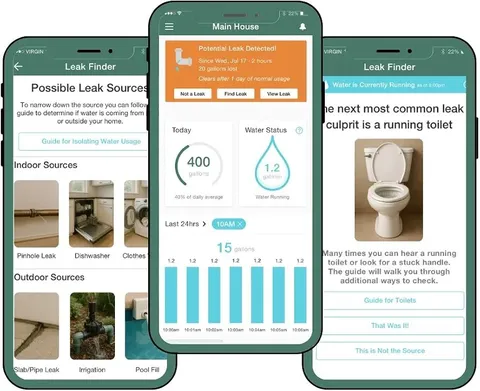 Flume F2X Smart Home Water Monitor and Leak Detector (Newest Model) – Real-Time