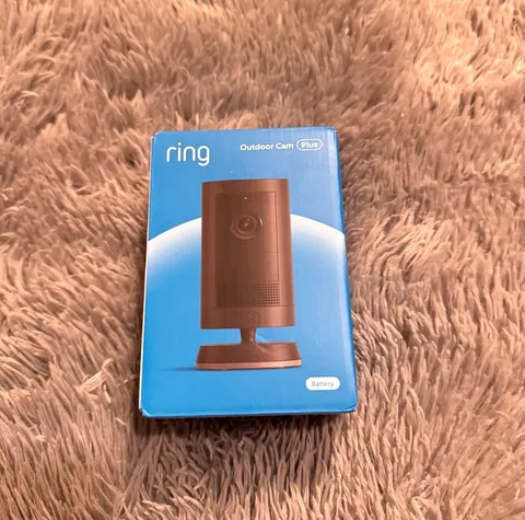 ring Wireless Outdoor Security Camera, 2K Video, Rechargeable Battery, Wid