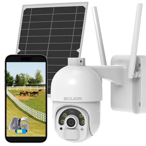 SOLIOM S800 4G LTE Cellular Security Camera Outdoor, No WiFi Solar small
