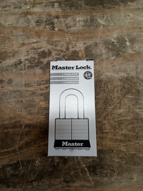 MASTER LOCK 179LH Combination Padlock,2in,Rectangle,Silver 33RL35
