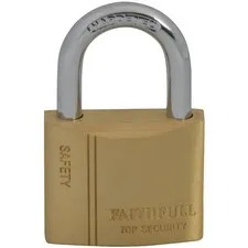 Faithfull BC0440 40mm Brass Lock 3 Keys