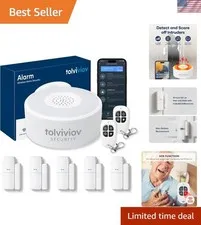 WiFi Door Alarm System, Wireless DIY Smart Home Security System, with Phone A...