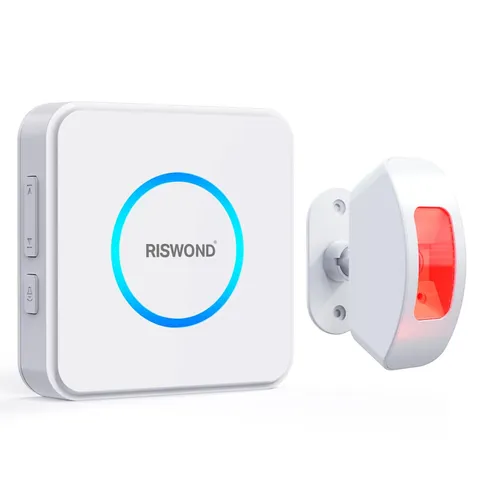 Wireless Motion Sensor Alarm Indoor: Motion Detector Alarm for Business Store...