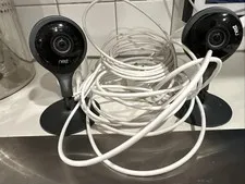 Google Nest Cam Indoor Security Camera A0005 1st Gen Wired SET OF TWO CAMERAS