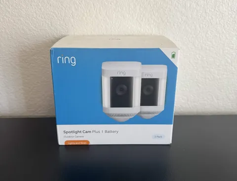 Ring Spotlight Cam Plus Camera Indoor/Outdoor Wireless Pack of 2 Battery | New