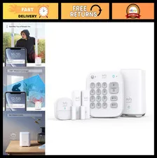 5-Piece Home Security Alarm Kit, Keypad, Motion & Entry Sensors, App Control