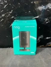 + Ring Outdoor Cam Plus Battery Wireless Wi-Fi 1080p Security Camera - Black