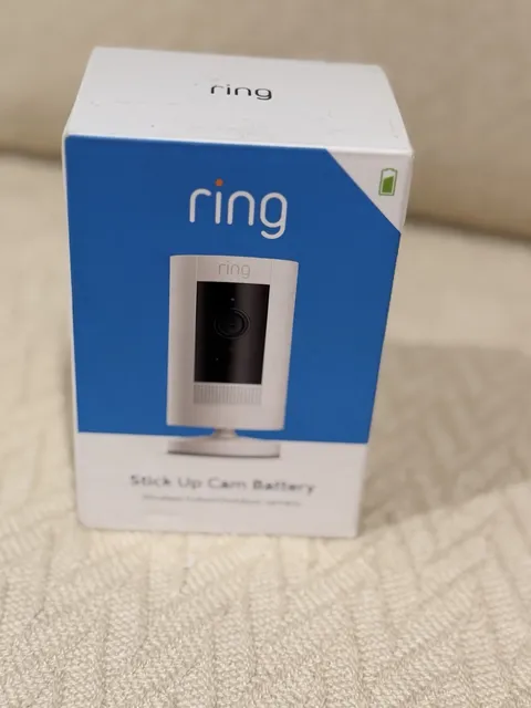Ring Wireless Indoor/Outdoor Stick Up 1080p Security Camera – White – Brand New