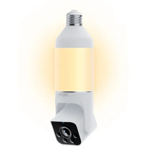 Wyze Bulb Cam 2K Smart Security Camera LED Light Bulb WiFi Color Night Vision
