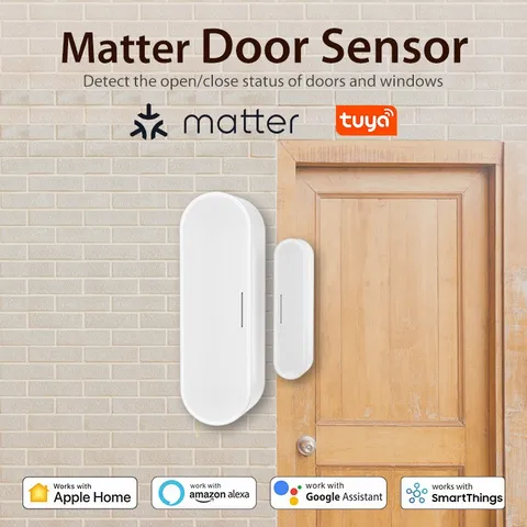 Tuya Smart Home Matter Door/Window Sensor Real-Time Notification For Apple Home