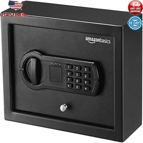 Slim Desk Drawer Security Safe Electronic Keypad Pry-Resistant Mounting Hardware