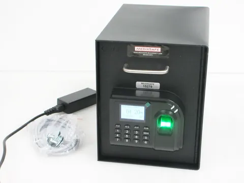 MEDIXSAFE VEHICLE STANDARD BIOMETRIC NARCOTICS SAFE 8" X 10" X 12" MEDIX WORKING
