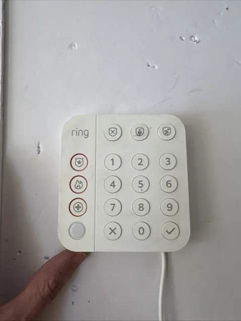 Ring Alarm Keypad (2nd Gen) Model 5AT2S7 Z-Wave Plus w/ Power Adapter Works 