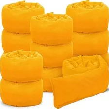 12 Pcs Water Barrier 5 Ft X 6.5 Inch Flood Barriers for Home Reusable Absorbent