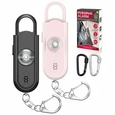 Safe Sound Personal Alarm, 2 Pack 130 dB Loud Siren Song Emergency Security A...