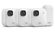Blink Outdoor 4 2K+ (newest model) Wireless 3 Camera Smart Security System White