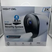 Night Owl 12-Channel 2K Wired DVR Security Camera System with 2 TB Hard Drive -