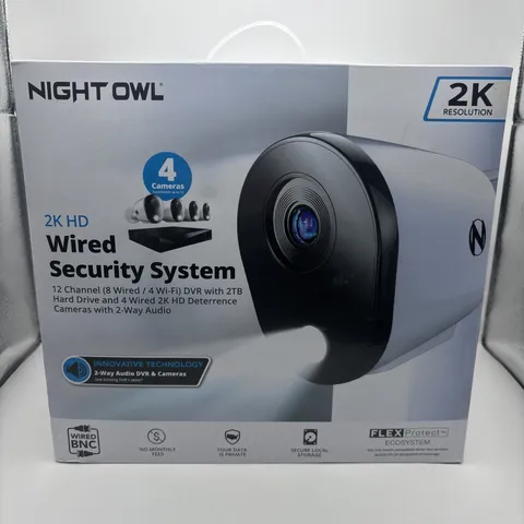 Night Owl 12-Channel 2K Wired DVR Security Camera System with 2 TB Hard Drive -