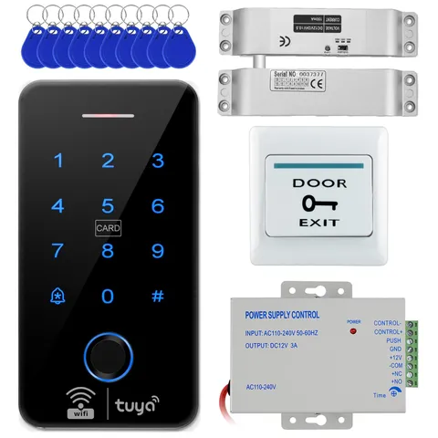 FusyTuly TUYA Fingerprint Access Control Kit with Electric Bolt Lock