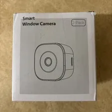 Smart Window Camera 1080p Wi-Fi Indoor White, Motion Detect, Color Night Vision