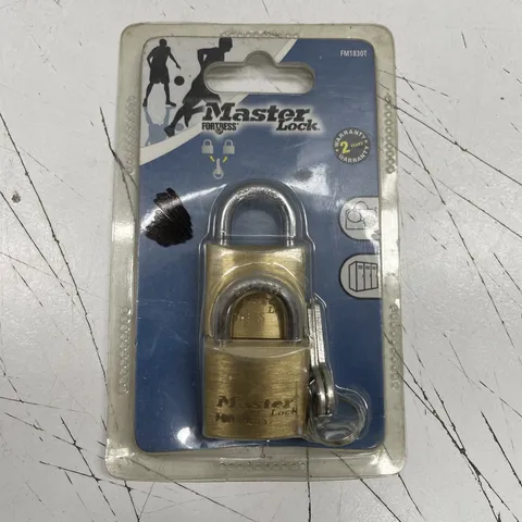 ORIGINAL NEW Master Padlock Key Lock Series Fortress Luggage Travel Double 30mm