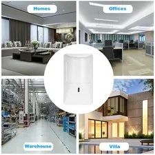 Wired PIR Sensor Dual Detector Pet Immune For Burglar Security Easy To Use