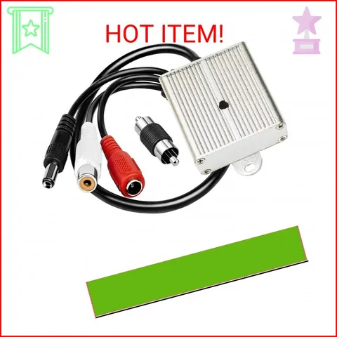 CCTV Microphone Audio Outdoor Security Gift RCA Tiny Surveillance Mic DVR High S
