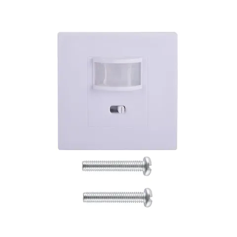 AC100-240V Motion Sensor Switch PIR Infrared Auto On/Off for LED Lights White