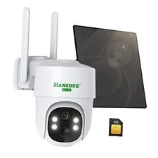 4G LTE Cellular Security Camera Outdoor Wireless, Cameras Without WiFi Needed