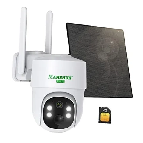 4G LTE Cellular Security Camera Outdoor Wireless, Cameras Without WiFi Needed