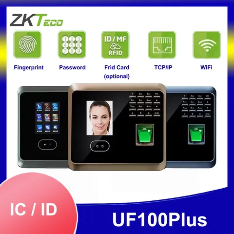 ZKTeco UF100 Plus WiFi Fingerprint Time Attendance Machine Time Clock Attendance