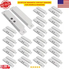 Sets NC Magnetic Door Window Contact Sensor Alarm Reed Switch White Surface