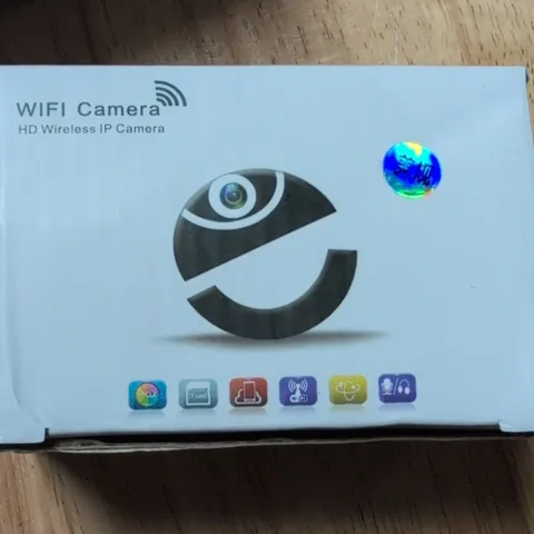 Wi-Fi IP Indoor HD Surveillance Camera Black w/ USB Cable AC Adapter 5V