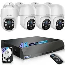4K Wired Security Camera System, Home POE Video Surveillance Systems