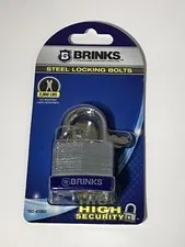 BRINKS LOCK High Security Steel Locking Bolts 4 Pins 2,300 LBS cut Resistance
