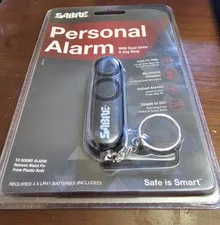 NEW Sabre Personal Alarm with Dual Siren & Key Ring Personal Protection Mini