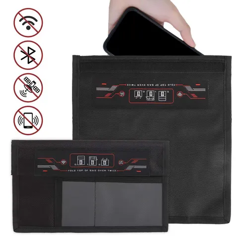 Non-Window Faraday Bag for Phones Device Shielding Law Enforcement & Military US