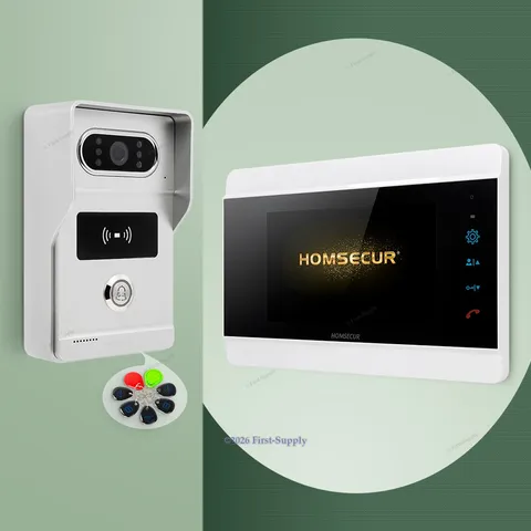 HOMSECUR HD Intercom System Kit One Indoor Monitor and Outdoor Camera US Stock