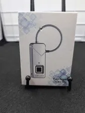 Smart Fingerprint Digital Padlock ZH-FL-S2 Gold Color.  Dust/Waterproof Recharge