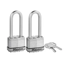 Master Lock 45mm Magnum With 64mm Extra Long Shackle Padlock - 2 Pack