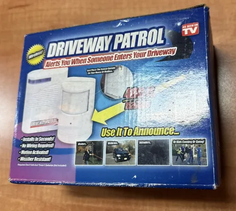 Driveway Patrol Garage Wireless Alert Motion Sensor Security Infrared System NEW