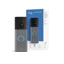 Ring Battery Doorbell (2nd Gen), Retinal 2K wide-angle video Matte Mocha NEW