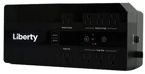 Liberty Uninterruptible Power Supply, 600 VA Standby, 8 outlets-#LUPS-SB600D