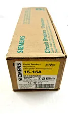 SIEMENS, Q1515, 15A/15A TANDEM 1 POLE CIRCUIT BREAKER *NEW BOX OF 12