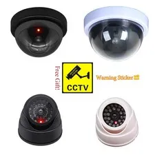 Fake Dome CCTV Dome Camera Fake Flashing LED Outdoor Indoor Battery
