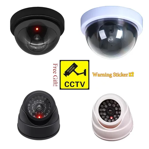 Fake Dome CCTV Dome Camera Fake Flashing LED Outdoor Indoor Battery