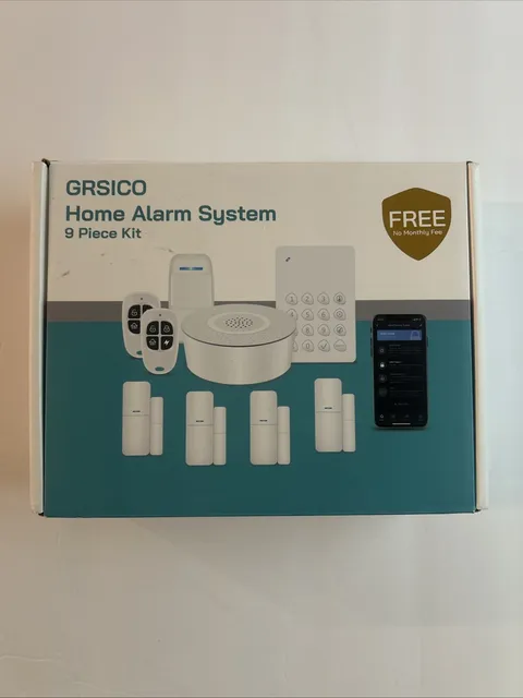 GRSICO Home Alarm System 9 Piece With App Control