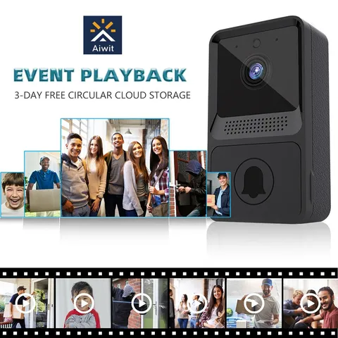 WiFi Smart Wireless Video Doorbell Phone Door-Ring Intercom Security Camera Bell